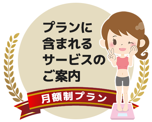 月額制プラン　プランに含まれるサービスのご案内